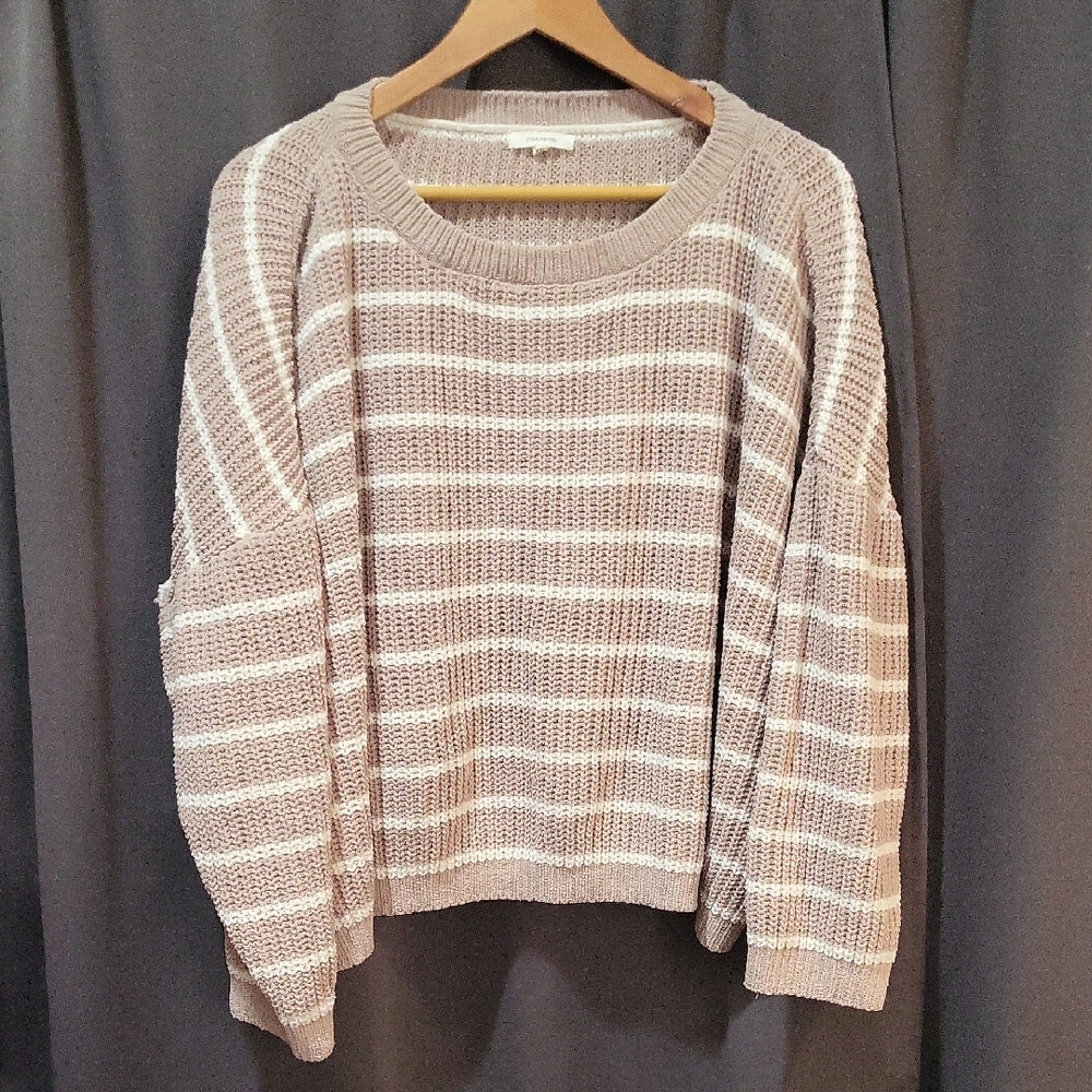 Striped Beige Sweater